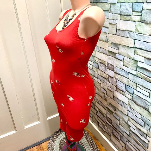 Red Mini Dress - Picture 4 of 5